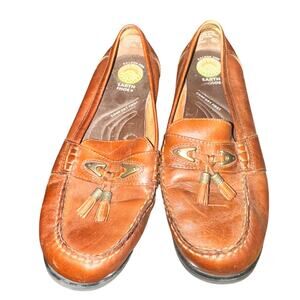 Earth Shoe Loafer Women's Size 9 W Brown Leather Tassel Gelron 2000 Comfort Shoe